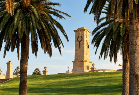 The War Memorial on Monument Hill in Fremantle