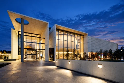 The south entrance of the National Gallery of Australia