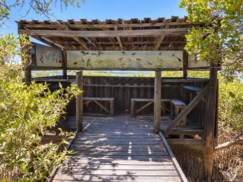 The bird hide at Mangrove Bay in Cape Range National Park