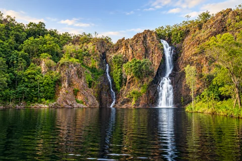 The two cascades at Wangi Falls