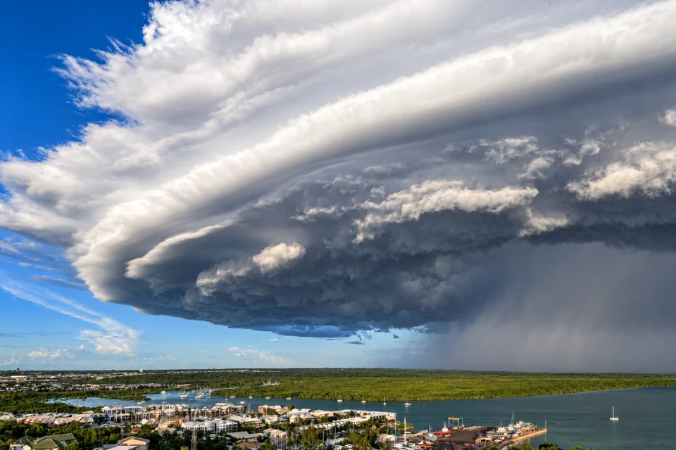 Storm clouds building over Darwin