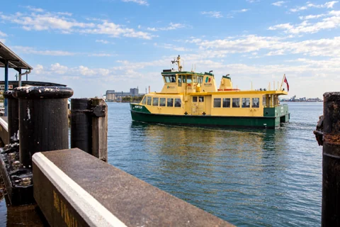 The Hunter ferry on Newcastle Harbour
