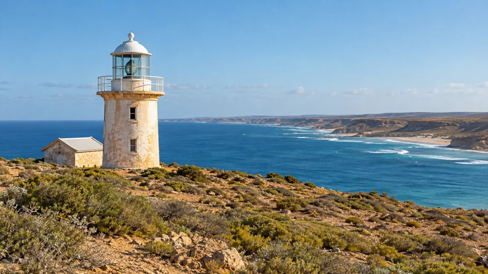 Vlamingh Head Lighthouse on North West Cape near Exmouth