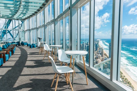 Coastal views from SkyPoint in the Q1 building