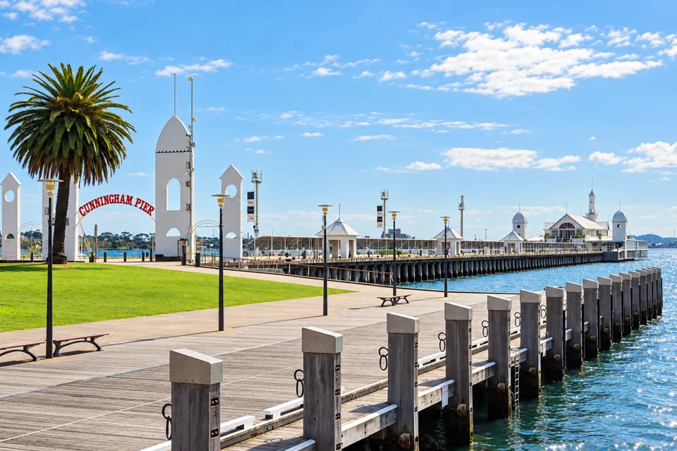 Cunningham Pier on Geelong’s Corio Bay waterfront