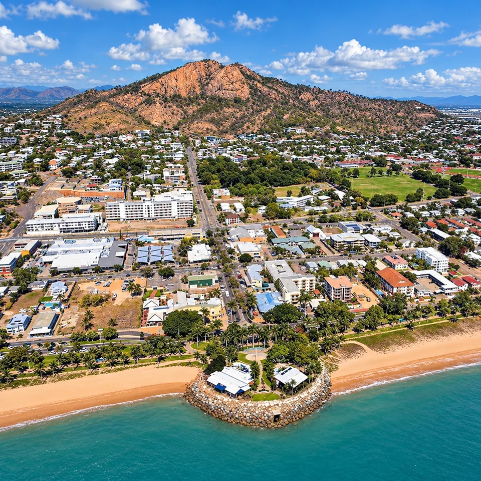 Townsville’s Strand foreshore below Castle Hill