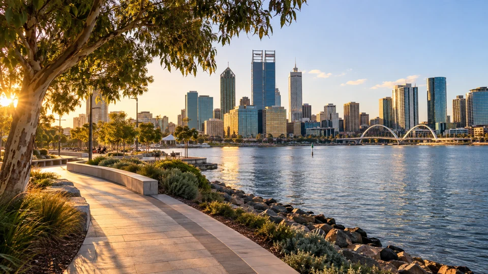 Perth’s Swan River waterfront