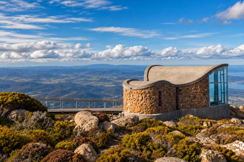The Pinnacle Shelter on kunanyi, Mount Wellington