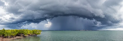 Storm clouds over Darwin Harbour